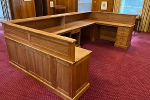 Mahogany Reception Desk