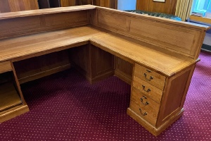 Mahogany Reception Desk